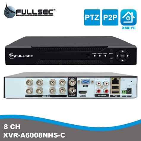 Gravador DVR híbrido XVR de 8 canais Fullsec FSM-XVR8