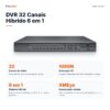 DVR 32 canais Fullsec FSM-XVR32: 32 canais, gravação 1080N, híbrido 6 em 1 e acesso pelo app XMEye